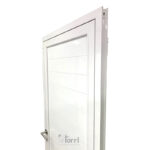 Puerta Aluminio Linea Modena Blanca Modelo Ciego De 085×205