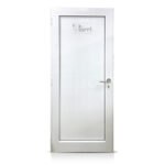 Puerta Aluminio Linea Modena Blanca Modelo Ciego De 085×205