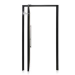 Puerta Nexo Pivot Modelo GP070 Negra De 126×226