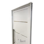 Puerta Aluminio Blanco De Frente Nexo Modelo V580