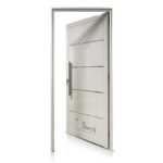 Puerta Aluminio Blanco De Frente Nexo Modelo V580