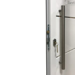 Puerta Aluminio Blanco De Frente Nexo Modelo V580