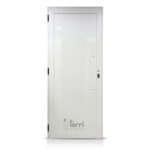 Puerta Aluminio Blanco De Frente Nexo Modelo V580