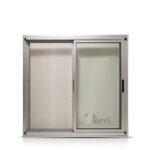 Ventana Modena Anodizado Natural 150×150 Con Mosq.