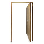 Puerta Pivotante Pavir Modelo 80 Foliada Fresno 120X220