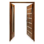 Residencial Pavir Modelo Verona Roble De 130×205 Con Vidrio
