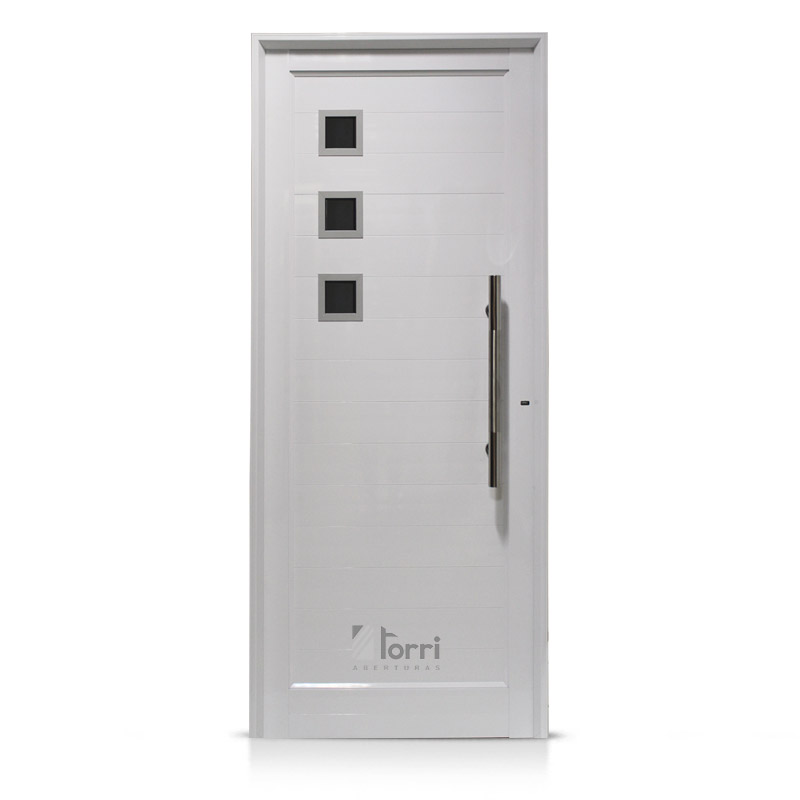 Puerta Aluminio Blanco Reforzada Modelo 702 De 090×205 – Aberturas Torri