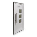 Puerta Aluminio Blanco Reforzada Modelo 701 De 090×205