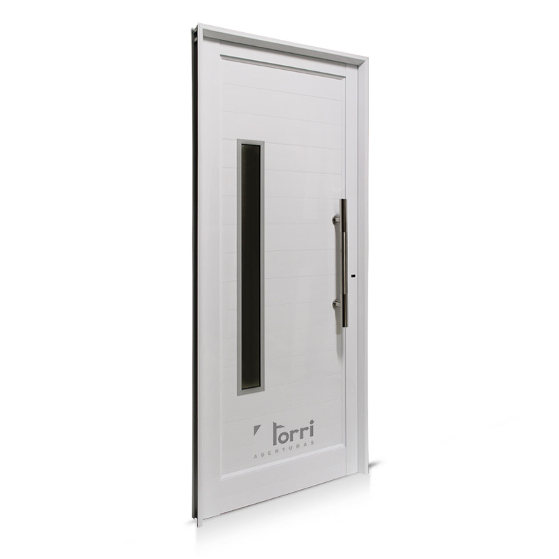 Puerta aluminio blanco Reforzada Modelo 179 de 080×200 Con Postigo –  Aberturas Torri