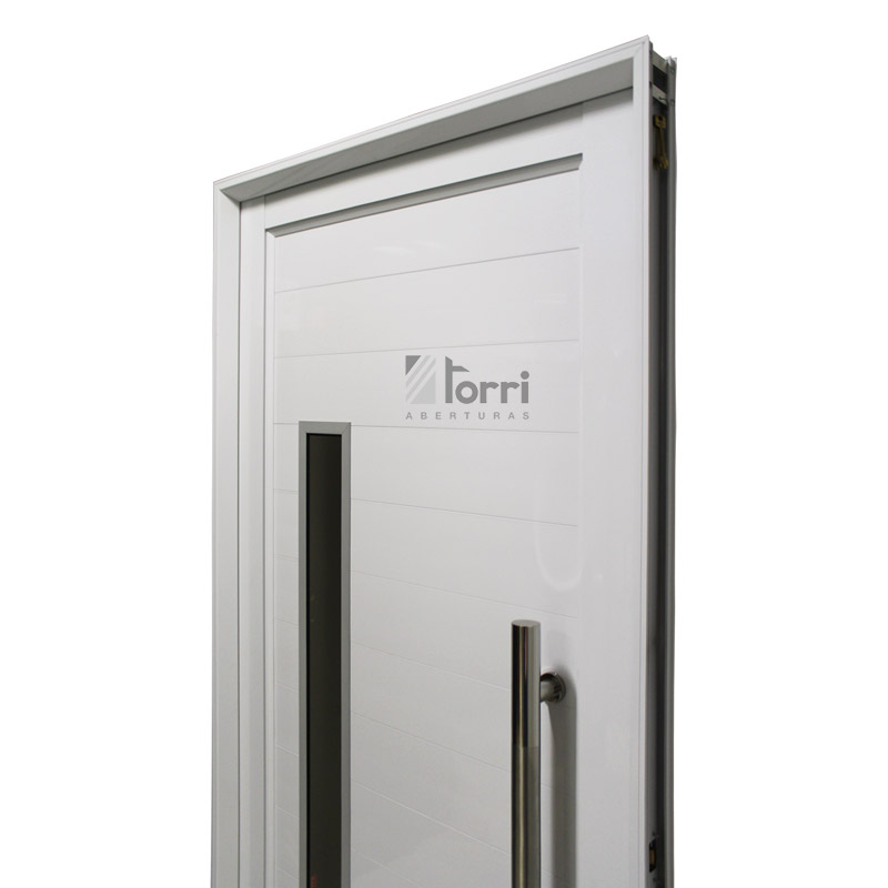 NUEVA! Puerta Aluminio Blanco Reforzada Modelo 550 de 085×200