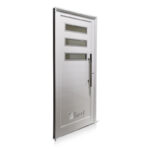 Puerta Aluminio Blanco Reforzada Modelo 704 De 090×205