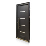 Puerta De Seguridad Modelo Olivia Gris Grafito 080 Multi-Punto