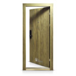15% OFF! Puerta De Chapa Modelo Roble Lisa 080 Cerradura Digital