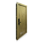 15% OFF! Puerta De Chapa Modelo Roble Lisa 080 Cerradura Digital