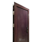 15% OFF! Puerta De Chapa Modelo Wengue Lisa 080 Cerradura Digital