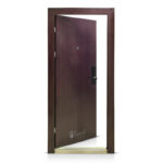 15% OFF! Puerta De Chapa Modelo Wengue Lisa 080 Cerradura Digital