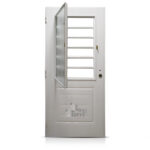 Puerta Chapa Inyectada Pavir Modelo Florencia Blanca De 080×200