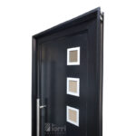 Puerta Aluminio Negro Reforzada Modelo 703 De 090×205