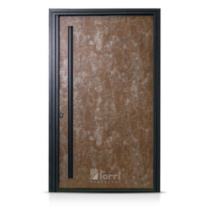 Puerta Pivotante Nexo Modelo PC050 Símil Óxido 126x226