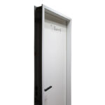 Puerta Placa Oblak Tekstura Blanca Marco Aluminio 080 Muro 10