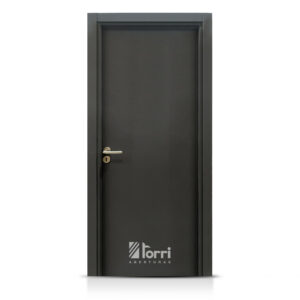 Puerta Placa Gromanti Elite Grafito Marco Madera 080 Muro 10